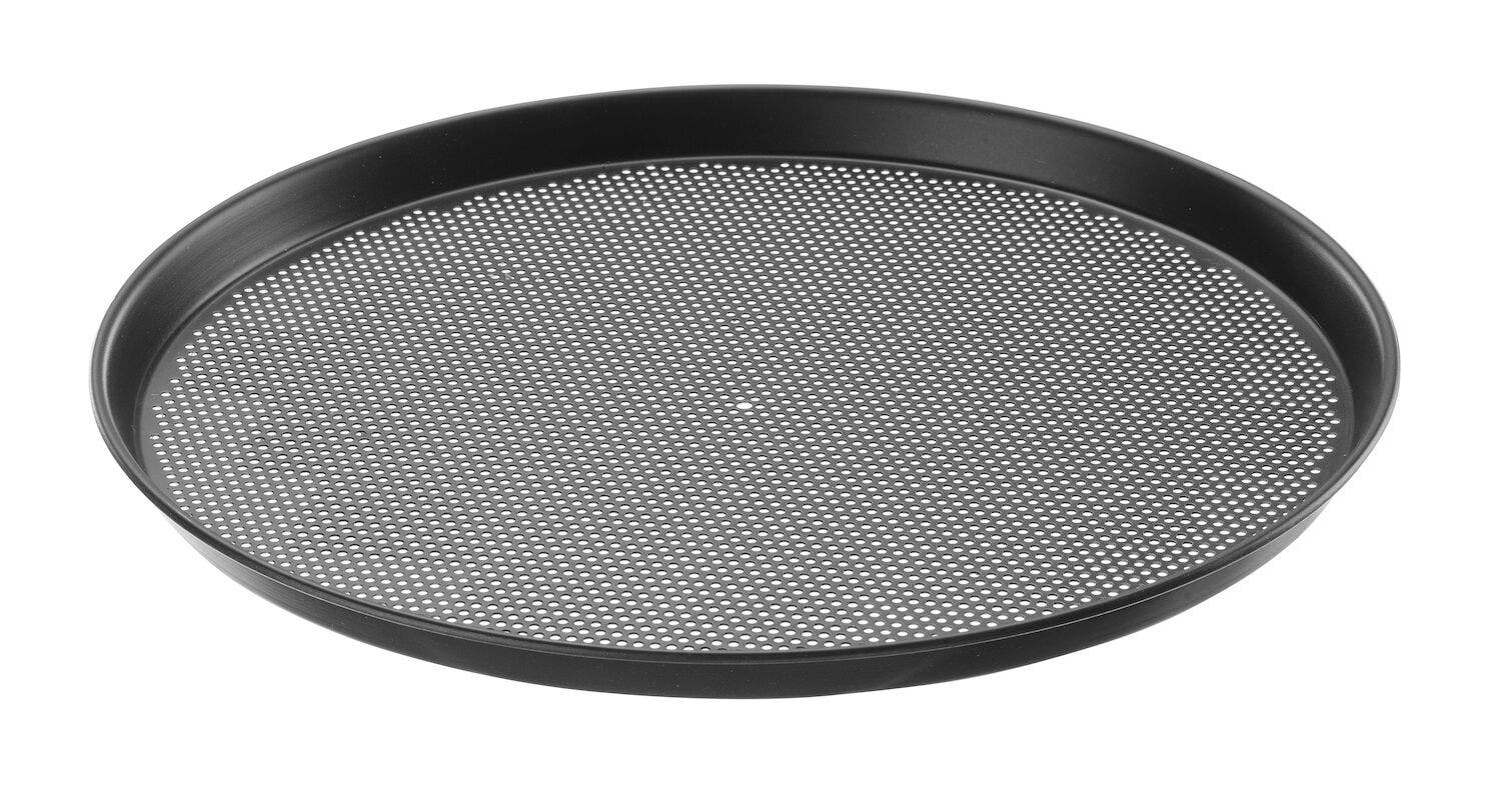 Perforated pizza pan HENDI 411x H 23mm English