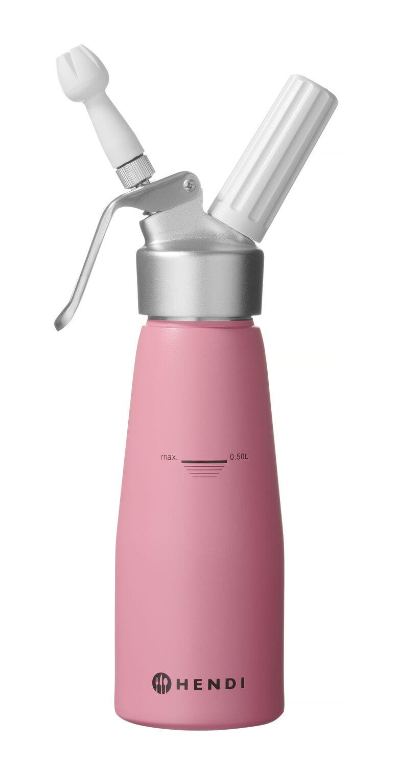 Cream whipper HENDI 0 5L Pastel pink 80x H 260mm Hendi
